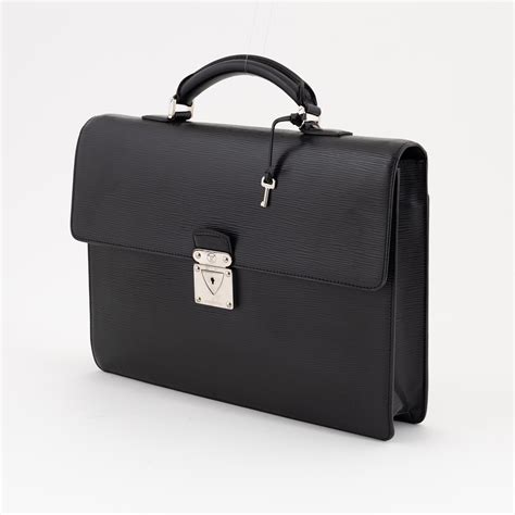 lv robusto briefcase|LOUIS VUITTON Epi Robusto 1 Compartment Briefcase Black .